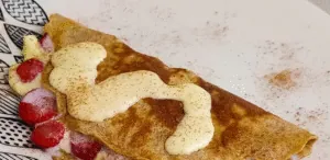 Panqueca fit de morango